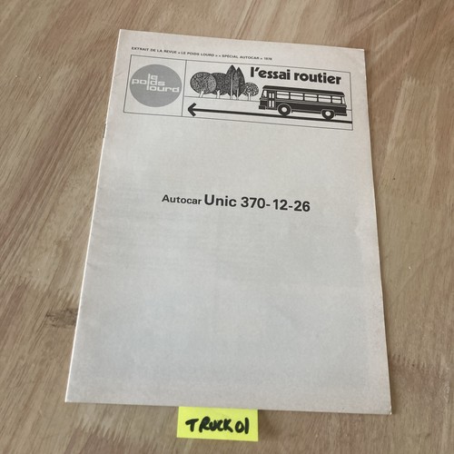 Essai routier autocar unic - essai,