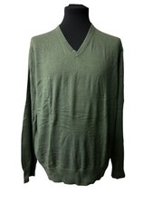Pull homme vintage à col en V