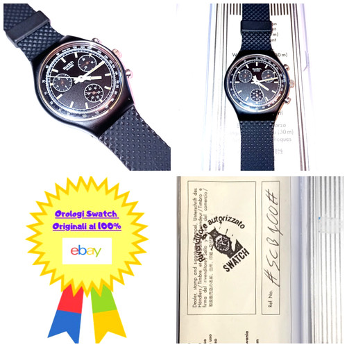 Swatch chrono black - chrono, friday