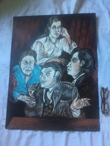 Belle litho signée sur - litho,