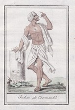 Costume Indien Coromandel Trachten Gravure Grasset 1780