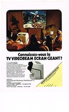 PUBLICITE  1976   VIDEOBEAM TV