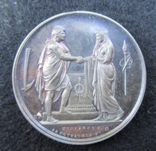 MEDAILLE DE MARIAGE ARGENT