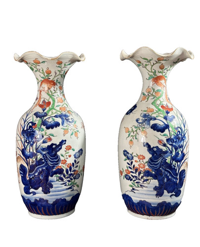 Paire grand vase - de, ancien