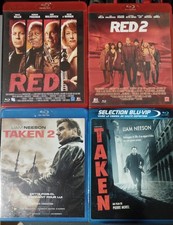 LOT 4 BLU RAY /RED 1 ET 2 VF + TAKEN 1 ET 2 VF