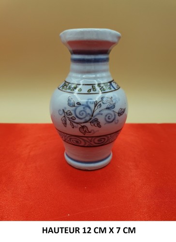 Vase nevers bleu 12 - ,