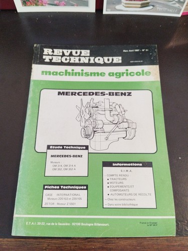 Revue technique machinisme - revue,