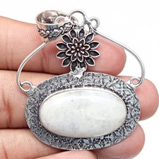 Collier pierre de lune pierre précieuse cadeau fait main pour ses bijoux 2,25"