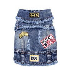 Dog Jeans Jacket Cute Casual
