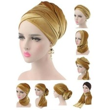 Femme Velours Turban Chapeau