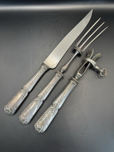Couvert découper argent - À, en