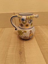 Rare Vase/Pichet Ajouré Faience Montagnon