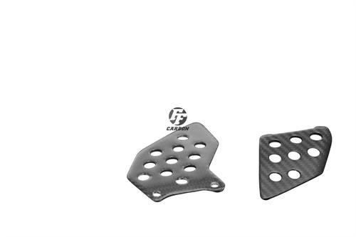 Platines repose pieds carbone - repose-pieds,