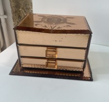 VINTAGE COFFRET BOITE A BIJOUX