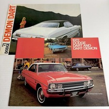 DODGE DART DEMON / lot de 2 brochures / CND 71 US 72