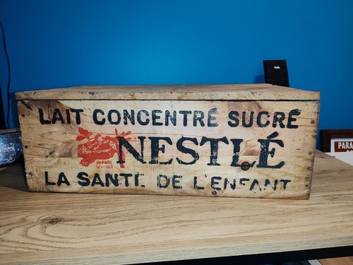 Nestlé ancienne caisse bois - nestlÉ,