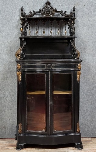 Vitrine galbée boulle - ", "