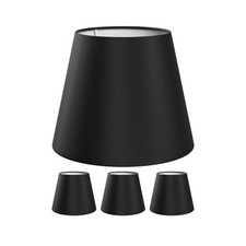 4x Abat-jour lin textile tissu