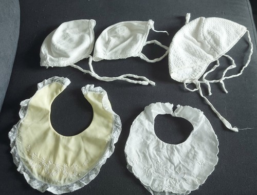 Lot layette bébé ancienne - bébé,