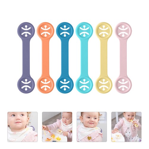 6pcs pinces bavette bébé - ,