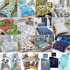 Enfants Garçons Housse Couette Simple Ensembles - Cars Football Dinosaures