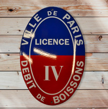 Plaque émaillée licence - plaque,