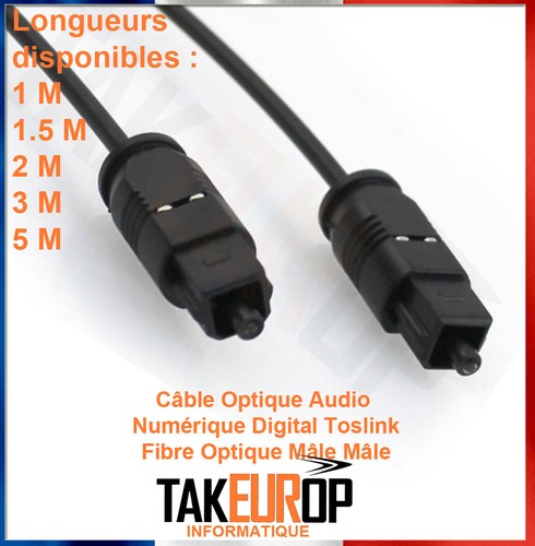 Cable optique audio - cable, numerique