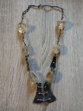 Collier brutaliste Citrine