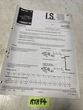 Renault technique R18 turbo R1345 1982 schéma électrique R 1351