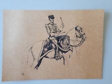 Affiche : dessin d'un Timbalier du premier Régiment Etranger de Cavalerie 