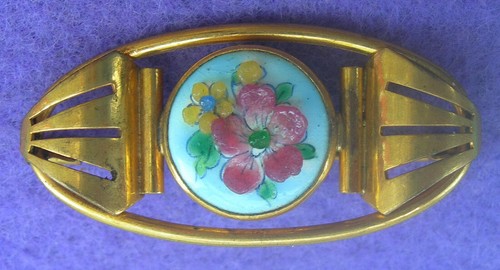 Vers 1940 broche plaqué or - vers,