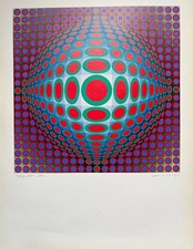 Victor VASARELY : VEGA 222, lithographie signée 1970
