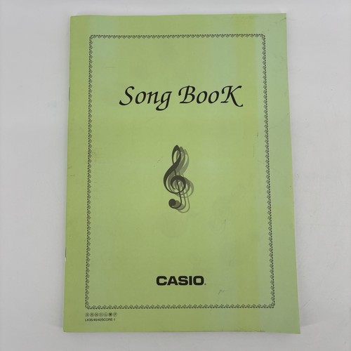 Casio original song book - original,