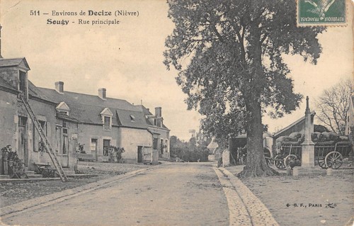 Cpa sougy rue principale - /,