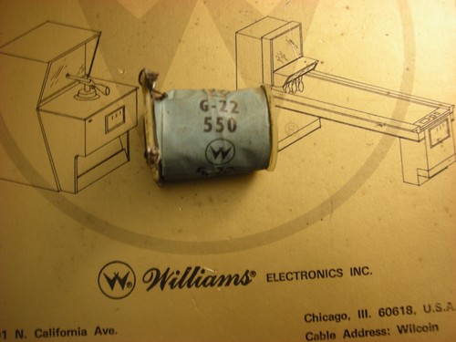 Bobine flipper williams g - flipper, williams: