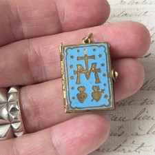 Livre Miniature Email Bleu