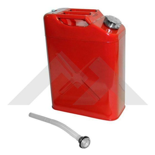 Jerrican rouge en acier - en,