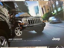 Catalogue / Brochure JEEP CHEROKEE TARIFS ET SPECIFICATIONS de 2005 -