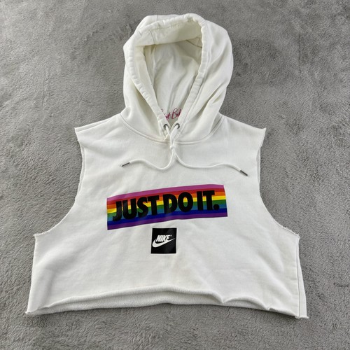 Nike hoodie womens small white - womens,