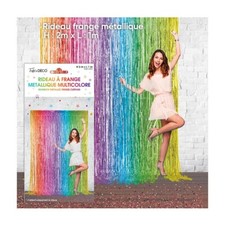 RIDEAU FRANGES MÉTALLIQUE