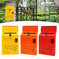 Ancienne boîte aux lettres murale résistante aux intempéries pour lettres et