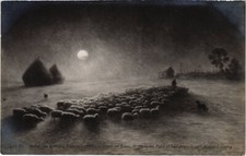 CPA AK Clair de Lune - Rentree