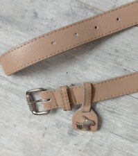 Ceinture vintage femme enfant cuir beige vintage Chipie 85 cm
