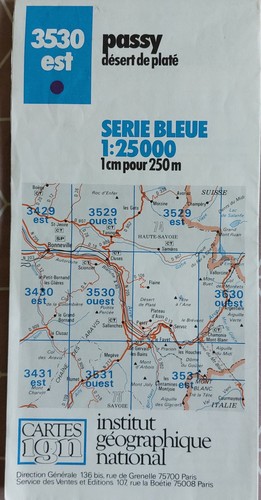 Carte touristique ign 3530 - carte,