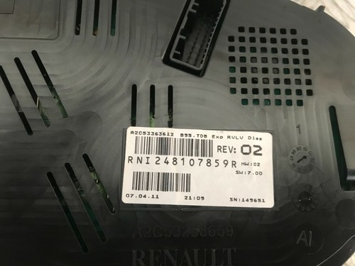 Bloc compteur renault megane - renault,