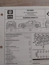 Volkswagen Corrado 16v 1.8 136 Ch Coupe Fiche Technique Reglatech 1991 VW 8 Page