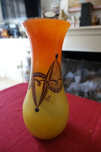 Vase verre art deco - art, legras