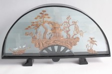 Diorama bateau liège sculpté