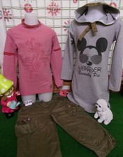 lot 9 vêtements enfant 10 ans fille,corsaire,sweat,robe,pantalon,sweat,gilet ...