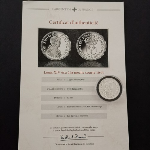 Medaille 30mm argent - medaille, 999.99‰